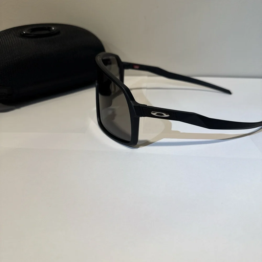 Oakley Black on Black Sutro sunglasses. Comes with case and bag